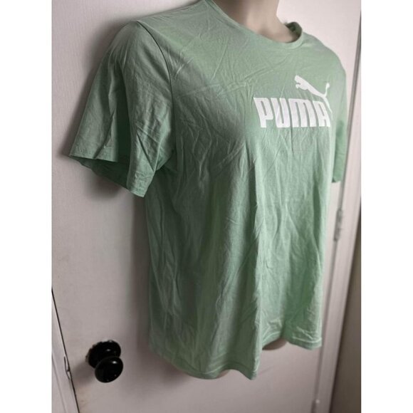 Puma Mint Green Graphic T-shirt Size Large #0626 - Picture 2 of 6